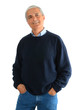 Casual Middle Aged Man in Jeans and Sweater Casual Middle Aged Man in Jeans and Sweater