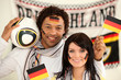 happy german soccer supporters happy german soccer supporters