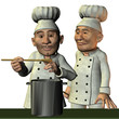 Küchenchef und Küchenjunge Küchenchef und Küchenjunge