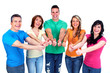 Group of happy people.