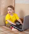 little girl sitting with laptop little girl sitting with laptop