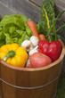 Assorted vegetables.