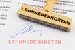 Holzstempel : Lohnnebenkosten