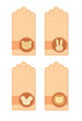 tags collection with little animals