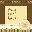 square frame with little bear