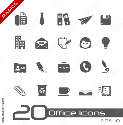 Vector: Office & Business Icons // Basics Office & Business Icons // Basics