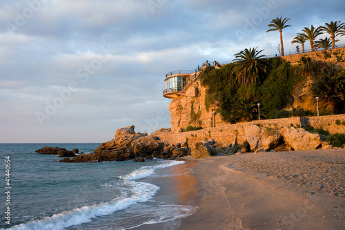 Photo: Nerja Beach and Balcon de Europa Nerja Beach and Balcon de Europa