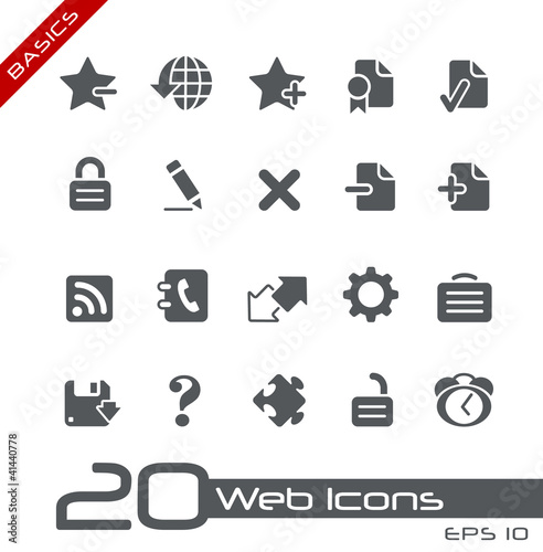 Vector: Web Icons // Basics Web Icons // Basics