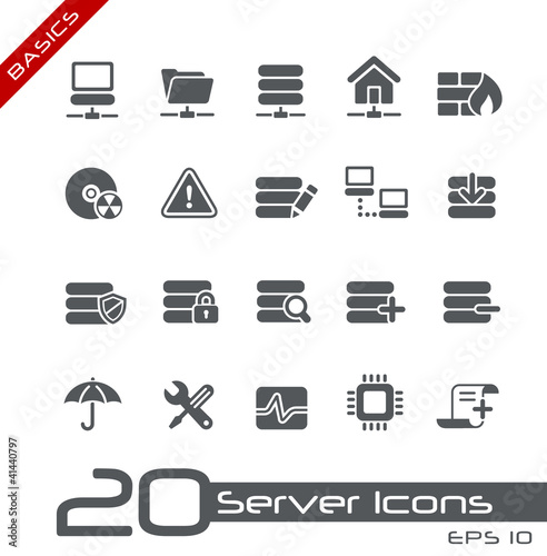 Vektor: Server Icons // Basics Server Icons // Basics