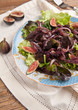 Chicken liver and fig salad