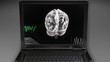 computer calculation white brain