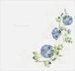 Greeting card with rose.