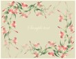 Greeting card with a lily.