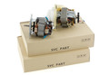 Foto: Electric motors and cardboard boxes Electric motors and cardboard boxes