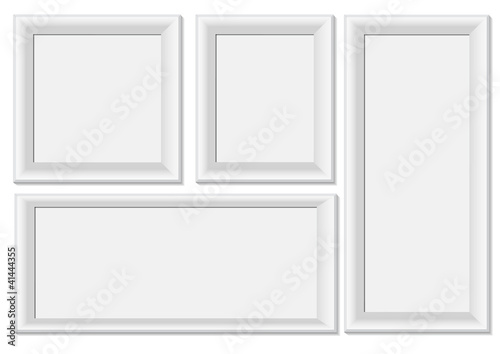 White photo frames