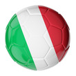 Soccer ball. Flag of Italy