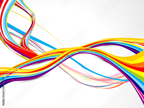 Vector: abstract colorful wave background abstract colorful wave background