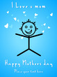 abstract mothers day card