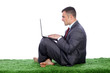 Young business man working