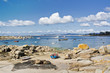 Barcas en la playa de la Abilleira, Illa de Arousa