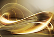 Gold fractal curl