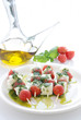 mozzarella and tomato skewer