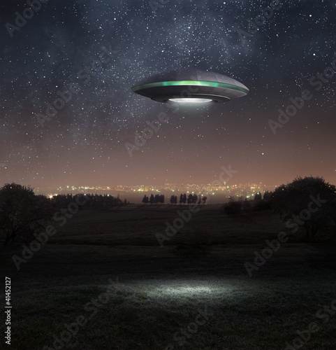 Photo: Ufo at night Ufo at night