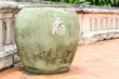 Large earthen trash