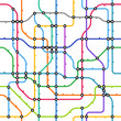 Abstract color metro scheme seamless background