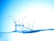 "Blue water splash"