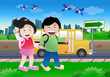 kids go to school