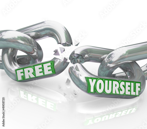 Illustration: Free Yourself Chains Breaking Free Links Unbound Free Yourself Chains Breaking Free Links Unbound