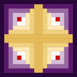Quilt Block, Log Cabin Pattern, Barn Raising design variation