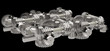 Gear wheels isolated on black