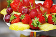 Fruits on three tier vase Fruits on three tier vase