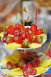 Fruits on three tier vase Fruits on three tier vase