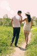 walking in the garden