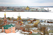 March snow view Nizhny Novgorod Russia March snow view Nizhny Novgorod Russia