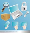 eps Vector image:commentary stamp