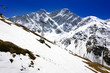 Beautiful view of mountains in the Elbrus area.