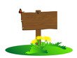 Wooden signboard