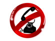 No telephone sign