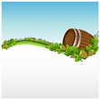 barrel beer background banner hop barrel beer background banner hop