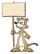 Illustration: Meerkat with Board Meerkat with Board