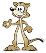 Illustration: Meerkat presenting Meerkat presenting