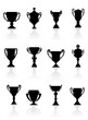 Vektor: Set of sports trophies Set of sports trophies