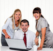 Erfolgreiches Team bei einem Meeting im Büro Erfolgreiches Team bei einem Meeting im Büro