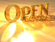 3D Open source Gold text