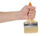 hand and paintbrush