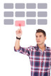 man making a choice man making a choice